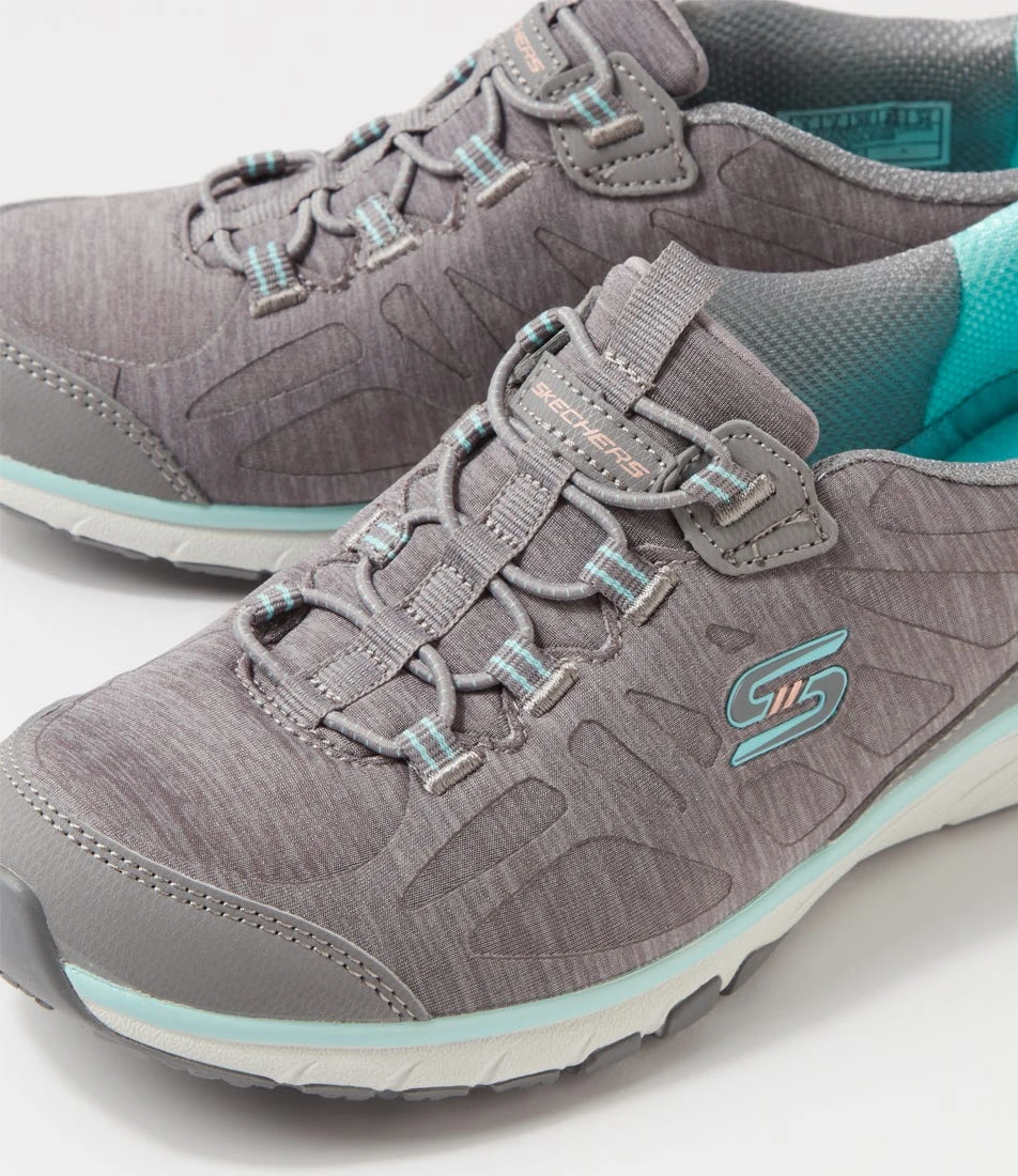 Skechers Gratis Sport Grey Light Blue Textile Sneakers 7 Skechers Gratis Sport Grey Light Blue Textile Sneakers - Image 5