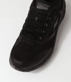 Skechers Go Run Trail A Black Charcoal Mesh Lace Up Flats -Lynx Shoes Shop SK11349B98AA 5