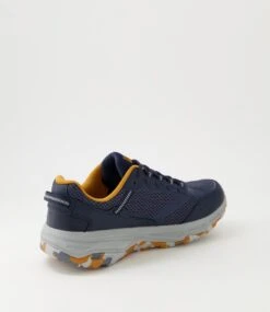 Skechers Go Run Trail A Navy Multi Mesh Lace Up Flats -Lynx Shoes Shop SK11349DCKAA 4