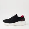 Skechers Skech Black Red Knit Sneakers -Lynx Shoes Shop SK11351BCESS 2