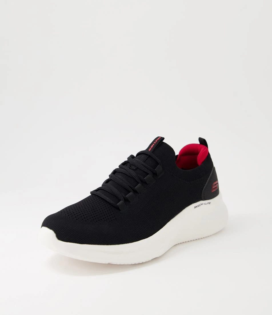 Skechers Skech Black Red Knit Sneakers 4 Skechers Skech Black Red Knit Sneakers - Image 2