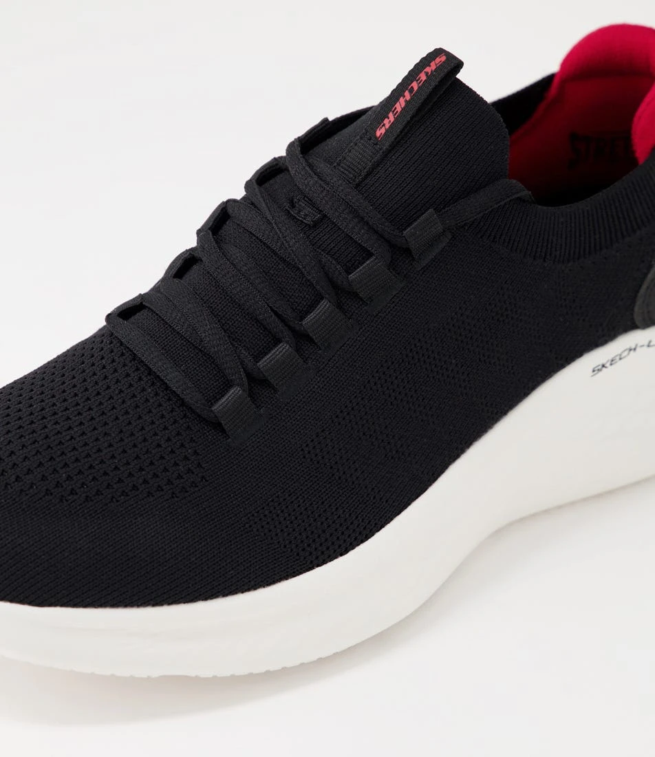 Skechers Skech Black Red Knit Sneakers 7 Skechers Skech Black Red Knit Sneakers - Image 5