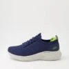 Skechers Skech Navy Lime Knit Sneakers 1 Skechers Skech Navy Lime Knit Sneakers -Lynx Shoes Shop SK11351DPESS 2