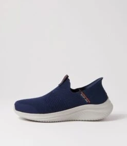 Skechers Ultra Flex 3.0 Navy White Mesh Sneakers