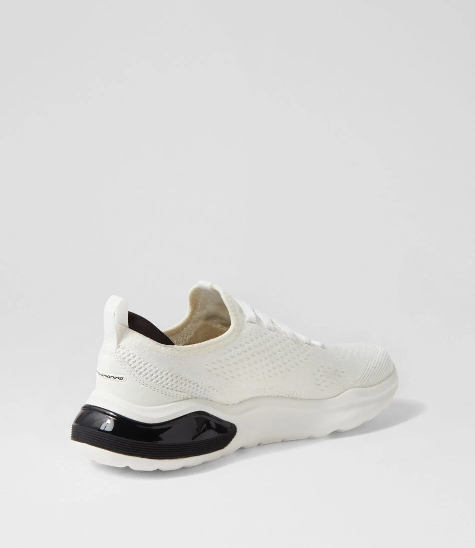 Skechers Air Cushioning White Black Knit Sneakers 5 Skechers Air Cushioning White Black Knit Sneakers - Image 3
