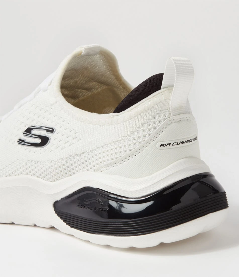 Skechers Air Cushioning White Black Knit Sneakers 6 Skechers Air Cushioning White Black Knit Sneakers - Image 4