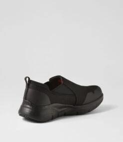 Skechers Arch Fit Sr Black Mesh Sneakers -Lynx Shoes Shop SK11380BLAAA 4