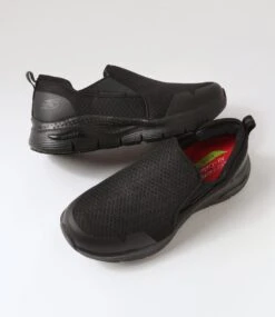 Skechers Arch Fit Sr Black Mesh Sneakers -Lynx Shoes Shop SK11380BLAAA 6