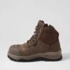 Skechers Skx Work Comp Toe Chocolate Leather Lace Up Boots -Lynx Shoes Shop SK11382E16LE 2
