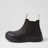 Skechers Skx Work Black Leather Chelsea Boots 1 Skechers Skx Work Black Leather Chelsea Boots -Lynx Shoes Shop SK11383BLALE 2