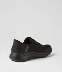 Skechers Go Walk Arch Fit Black Fabric Sneakers -Lynx Shoes Shop SK11406B58FA 4