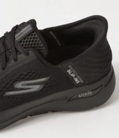 Skechers Go Walk Arch Fit Black Fabric Sneakers -Lynx Shoes Shop SK11406B58FA 6
