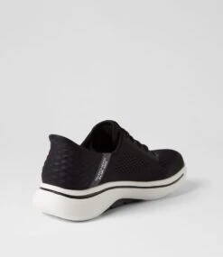 Skechers Go Walk Arch Fit Black Mesh Sneakers -Lynx Shoes Shop SK11406BLAAA 4