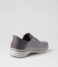 Skechers Go Walk Arch Fit Grey Mesh Sneakers 9 Skechers Go Walk Arch Fit Grey Mesh Sneakers -Lynx Shoes Shop SK11406GRYAA 4