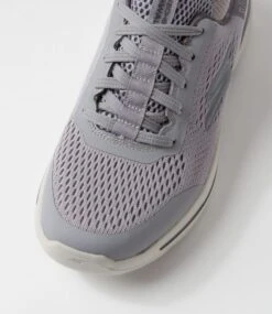 Skechers Go Walk Arch Fit Grey Mesh Sneakers 10 Skechers Go Walk Arch Fit Grey Mesh Sneakers -Lynx Shoes Shop SK11406GRYAA 5