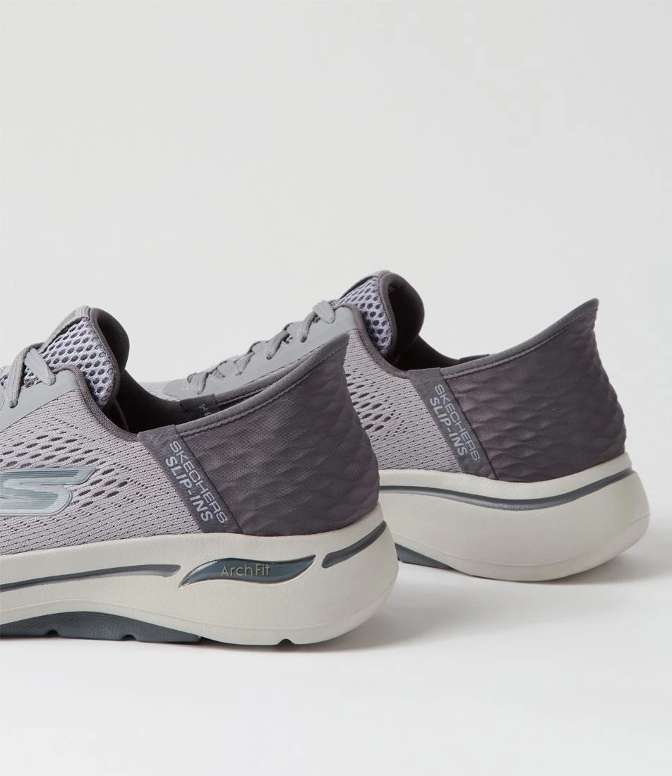 Skechers Go Walk Arch Fit Grey Mesh Sneakers 7 Skechers Go Walk Arch Fit Grey Mesh Sneakers - Image 5