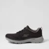 Skechers Go Walk 6 A2 Black Grey Mesh Sneakers 1 Skechers Go Walk 6 A2 Black Grey Mesh Sneakers -Lynx Shoes Shop SK11422BASAA 2
