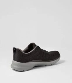 Skechers Go Walk 6 A2 Black Grey Mesh Sneakers 9 Skechers Go Walk 6 A2 Black Grey Mesh Sneakers -Lynx Shoes Shop SK11422BASAA 4