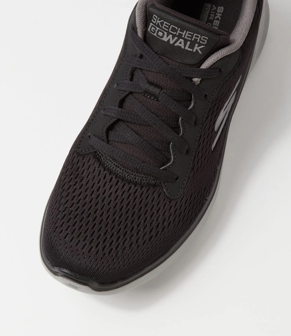 Skechers Go Walk 6 A2 Black Grey Mesh Sneakers 6 Skechers Go Walk 6 A2 Black Grey Mesh Sneakers - Image 4