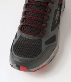 Skechers Go Run Altitude Charcoal Leather Mesh Lace Up Boots -Lynx Shoes Shop SK11425G1673 5