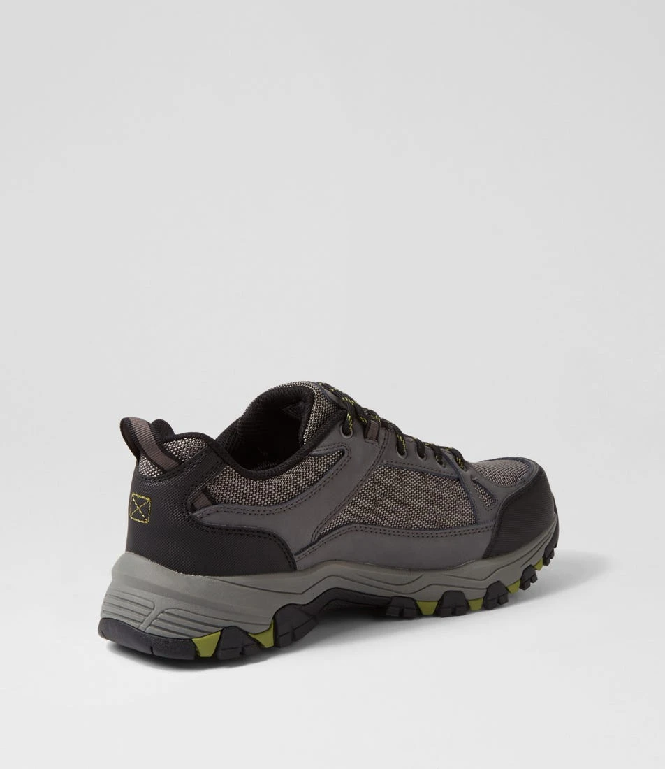 Skechers Selmen Cormack Charcoal Leather Mesh Lace Up Flats 5 Skechers Selmen Cormack Charcoal Leather Mesh Lace Up Flats - Image 3