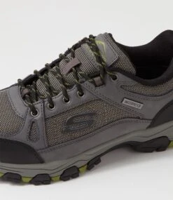 Skechers Selmen Cormack Charcoal Leather Mesh Lace Up Flats 11 Skechers Selmen Cormack Charcoal Leather Mesh Lace Up Flats -Lynx Shoes Shop SK11428G1673 6