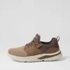 Skechers Solvano Caspian Taupe Mesh Sneakers