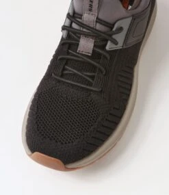 Skechers Neville Calhan Black Charcoal Mesh Sneakers -Lynx Shoes Shop SK11431B98AA 5