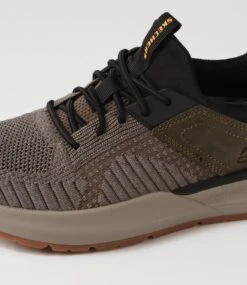 Skechers Neville Calhan Olive Black Mesh Sneakers 11 Skechers Neville Calhan Olive Black Mesh Sneakers -Lynx Shoes Shop SK11431HIBAA 6