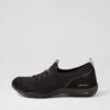 Skechers Arch Fit Comfy Black Fabric Sneakers -Lynx Shoes Shop SK11436BLAFA 2