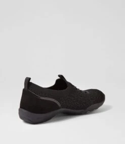 Skechers Arch Fit Comfy Black Fabric Sneakers -Lynx Shoes Shop SK11436BLAFA 4