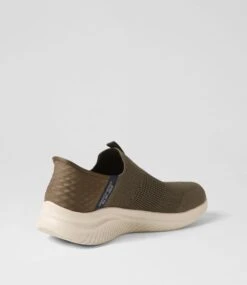 Skechers Ultra Flex 3 Vp Olive Mesh Sneakers -Lynx Shoes Shop SK11437H81AA 4