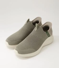 Skechers Ultra Flex 3 Vp Taupe Olive Mesh Sneakers -Lynx Shoes Shop SK11437NHQAA 6