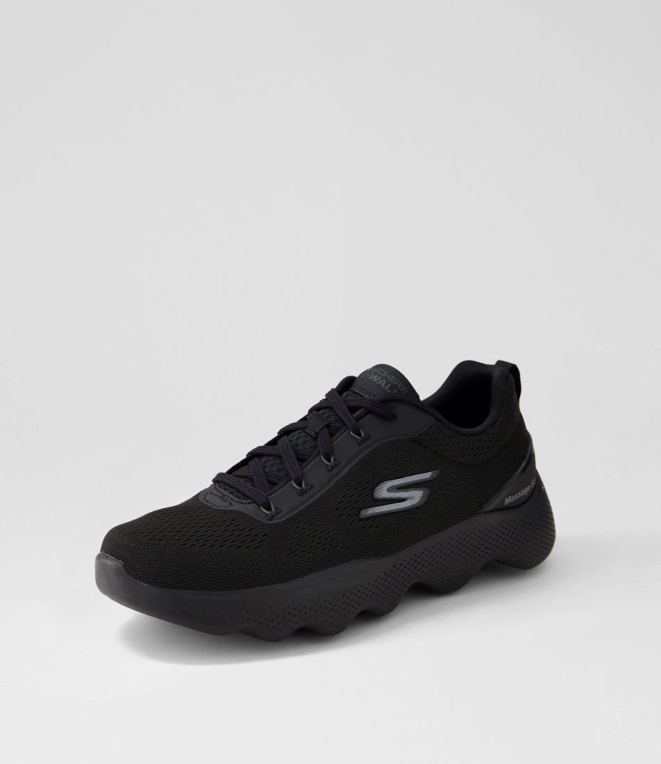 Skechers Gowalk Massage Fit Black Mesh Sneakers 4 Skechers Gowalk Massage Fit Black Mesh Sneakers - Image 2