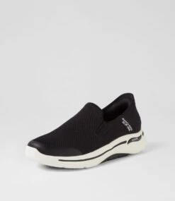 Skechers Gowalk Arch Fit Black Mesh Sneakers -Lynx Shoes Shop SK11451BLAAA 3