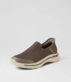 Skechers Gowalk Arch Fit Taupe Mesh Sneakers -Lynx Shoes Shop SK11451NGVAA 3
