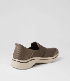 Skechers Gowalk Arch Fit Taupe Mesh Sneakers -Lynx Shoes Shop SK11451NGVAA 4