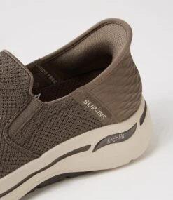 Skechers Gowalk Arch Fit Taupe Mesh Sneakers -Lynx Shoes Shop SK11451NGVAA 6