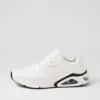 Skechers Tres White Sneakers -Lynx Shoes Shop SK11455WHISM 2