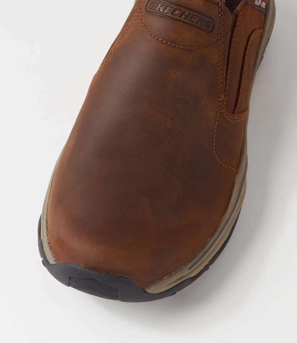 Skechers Craster Dark Brown Leather Flat Shoes 6 Skechers Craster Dark Brown Leather Flat Shoes - Image 4