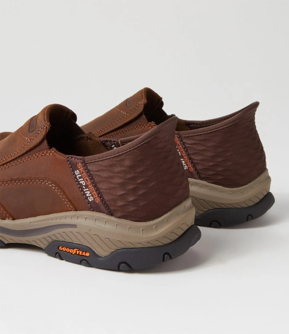 Skechers Craster Dark Brown Leather Flat Shoes 7 Skechers Craster Dark Brown Leather Flat Shoes - Image 5