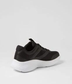 Skechers Skech Black White Mesh Sneakers -Lynx Shoes Shop SK11460BCZAA 4