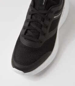 Skechers Skech Black White Mesh Sneakers -Lynx Shoes Shop SK11460BCZAA 5