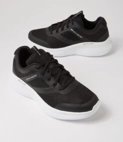 Skechers Skech Black White Mesh Sneakers -Lynx Shoes Shop SK11460BCZAA 6