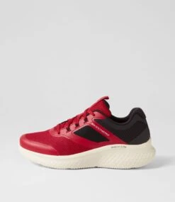 Skechers Skech Red Black Mesh Sneakers