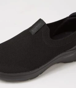 Skechers Gowalk 6 Warnock Black Knit Sneakers -Lynx Shoes Shop SK11461B58SS 6