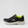 Skechers Gowalk 6 Black Lime Mesh Sneakers -Lynx Shoes Shop SK11462B7JAA 2