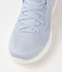 Skechers Go Walk Massage Grey Pink Fabric Sneakers -Lynx Shoes Shop SK11469GIFWI 5