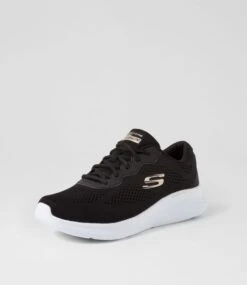 Skechers Skech Lite Pro Black Rose Gold Fabric Sneakers -Lynx Shoes Shop SK11472BCHWI 3