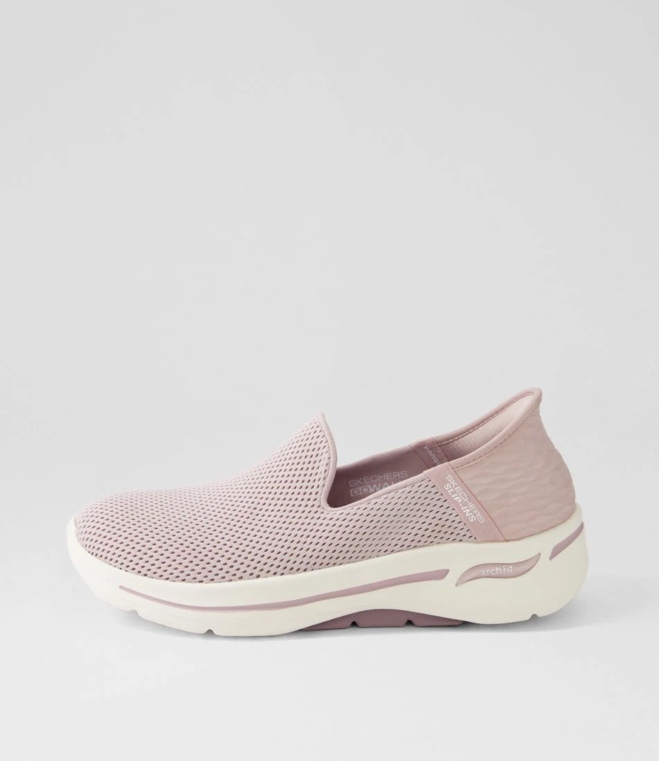 Skechers Go Walk Arch Fit Mauve Fabric Sneakers 3 Skechers Go Walk Arch Fit Mauve Fabric Sneakers